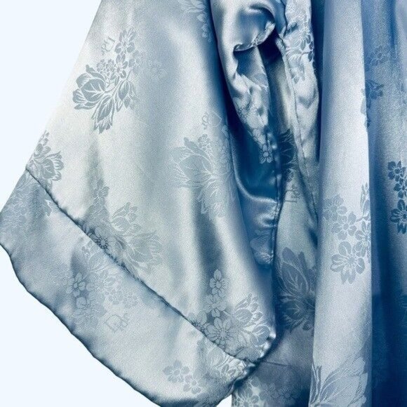 Christian Dior Lingerie Robe Brocade Floral Satin Sash Long Designer  Robe S/M - Picture 8 of 12